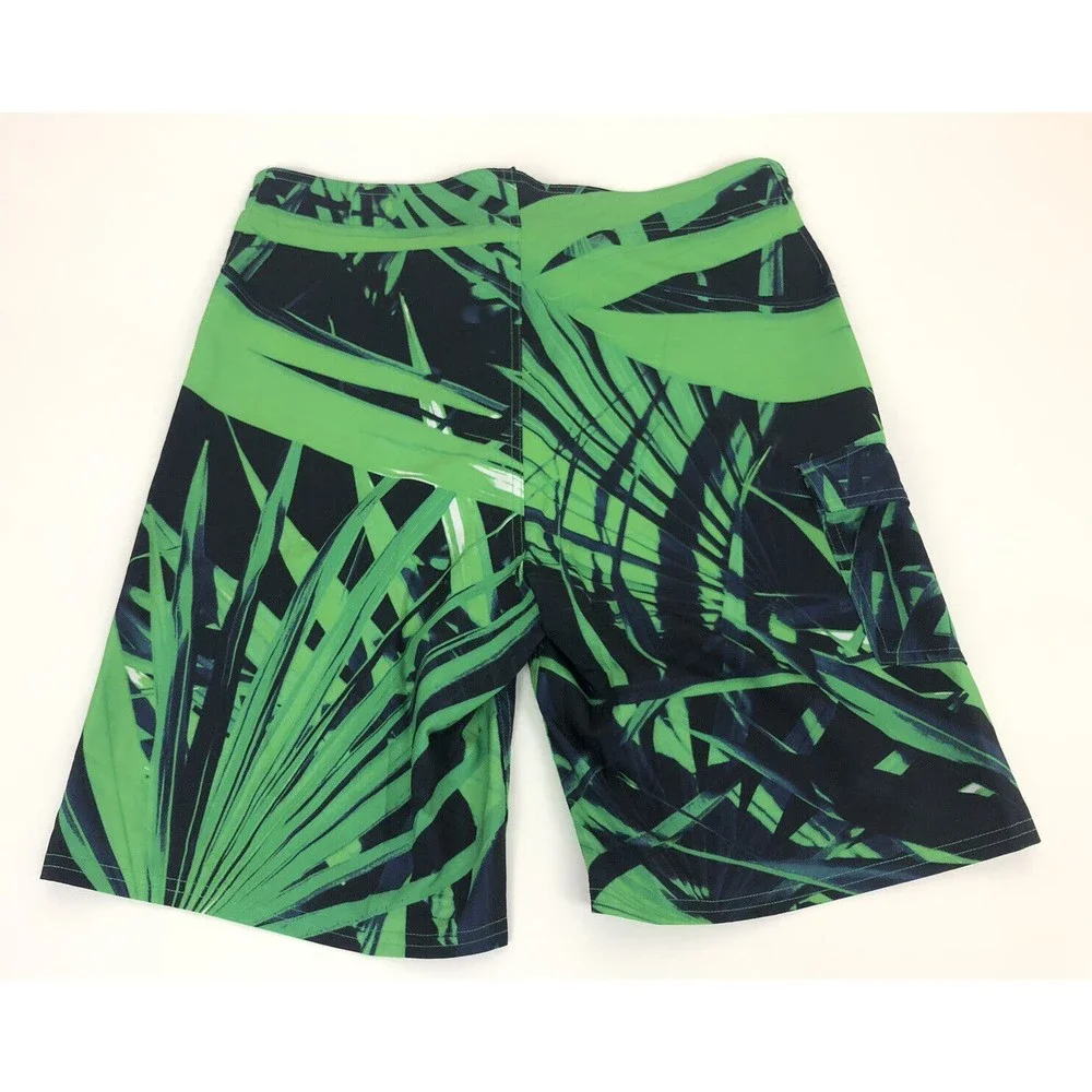 Tony Hawk Board Shorts 32 green black Reflex Stretch Beach Men